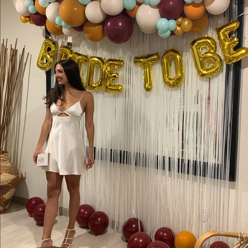 Zara white dress with cut out